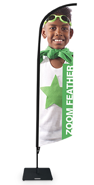 Drapeau zoom feather