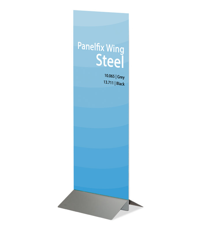 Impression numérique R° sur Pvc de 500 x ht 2100 m/m sur socle