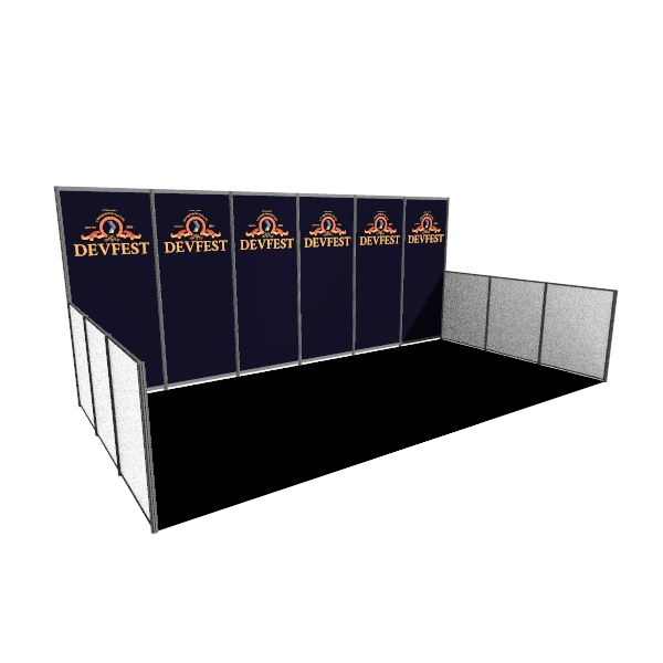 Option : Impression numérique R° sur cloison modulaire (prix à l’unité) Adhesive print on panel (price per unit)