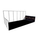 Option : Impression numérique R° sur demi cloison modulaire (prix à l'unité) Adhesive print on half-panel (price per unit)