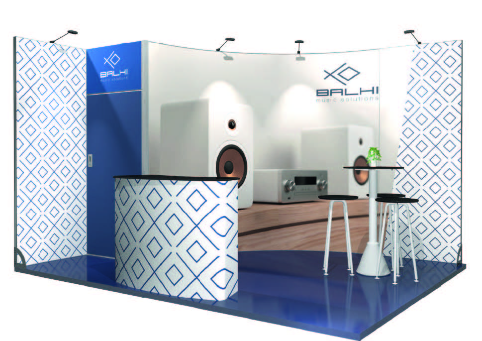 Stand Tradi-modulaire de 12 m²