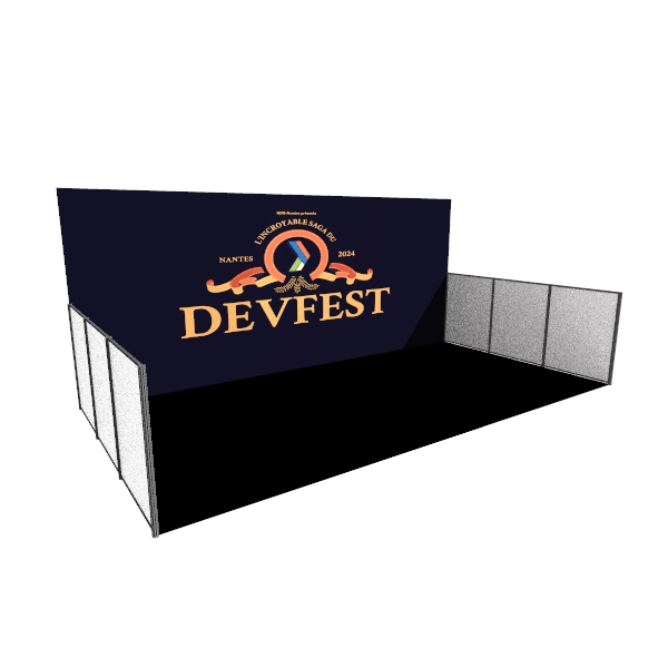 Impression numérique R° sur fond de stand (copie)